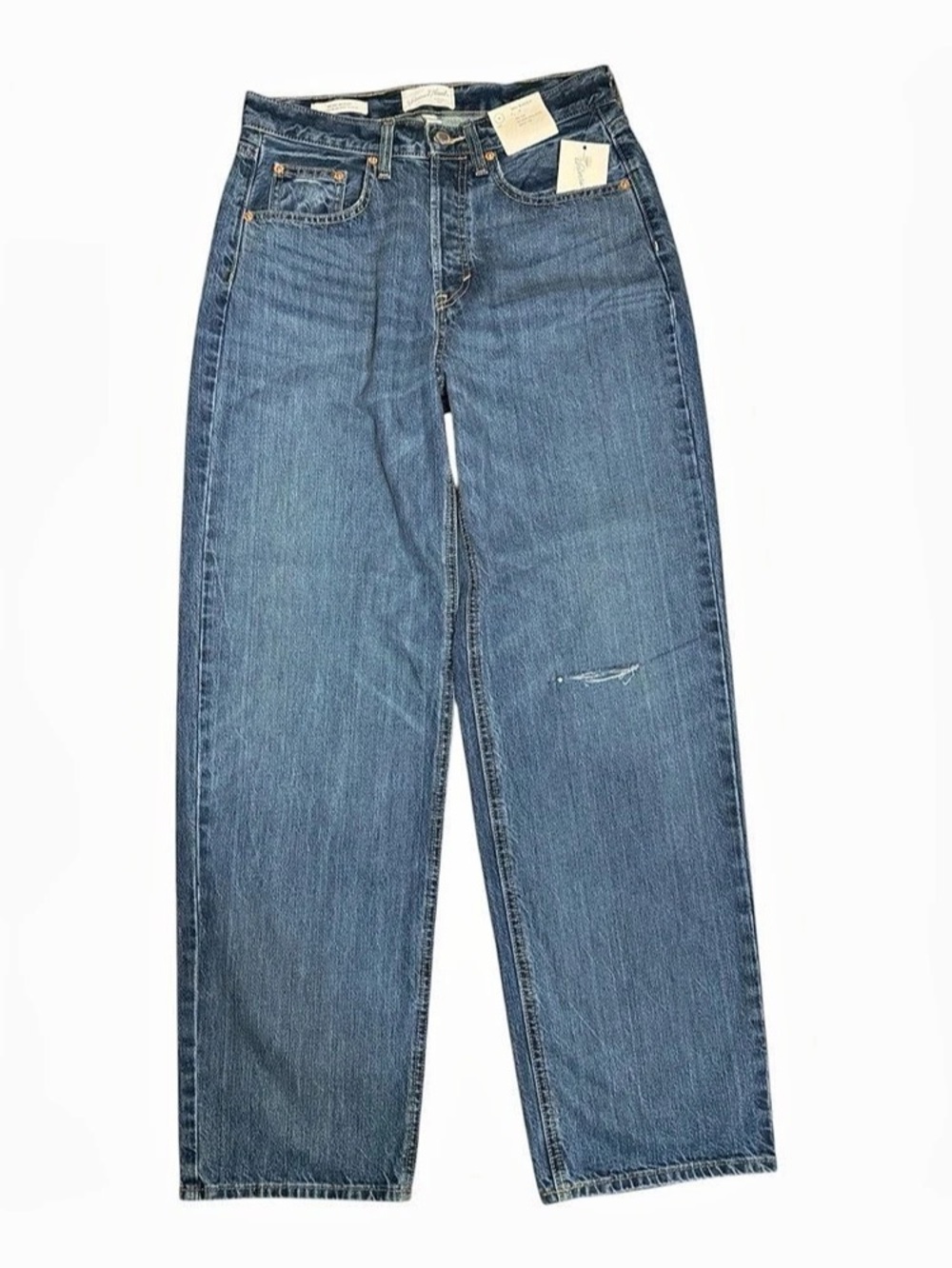 90s Skater Universal Thread Baggy Jeans Womens 4 Mid Rise Dark Wash NWT Streetwe